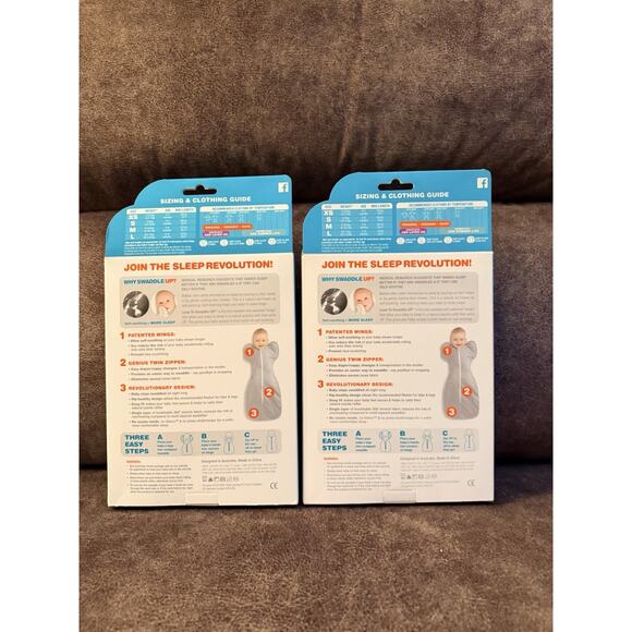 Love to Dream Baby Gray Swaddle Up Swaddle Wrap Original Size Small NEW LOT OF 2 - Picture 3 of 7